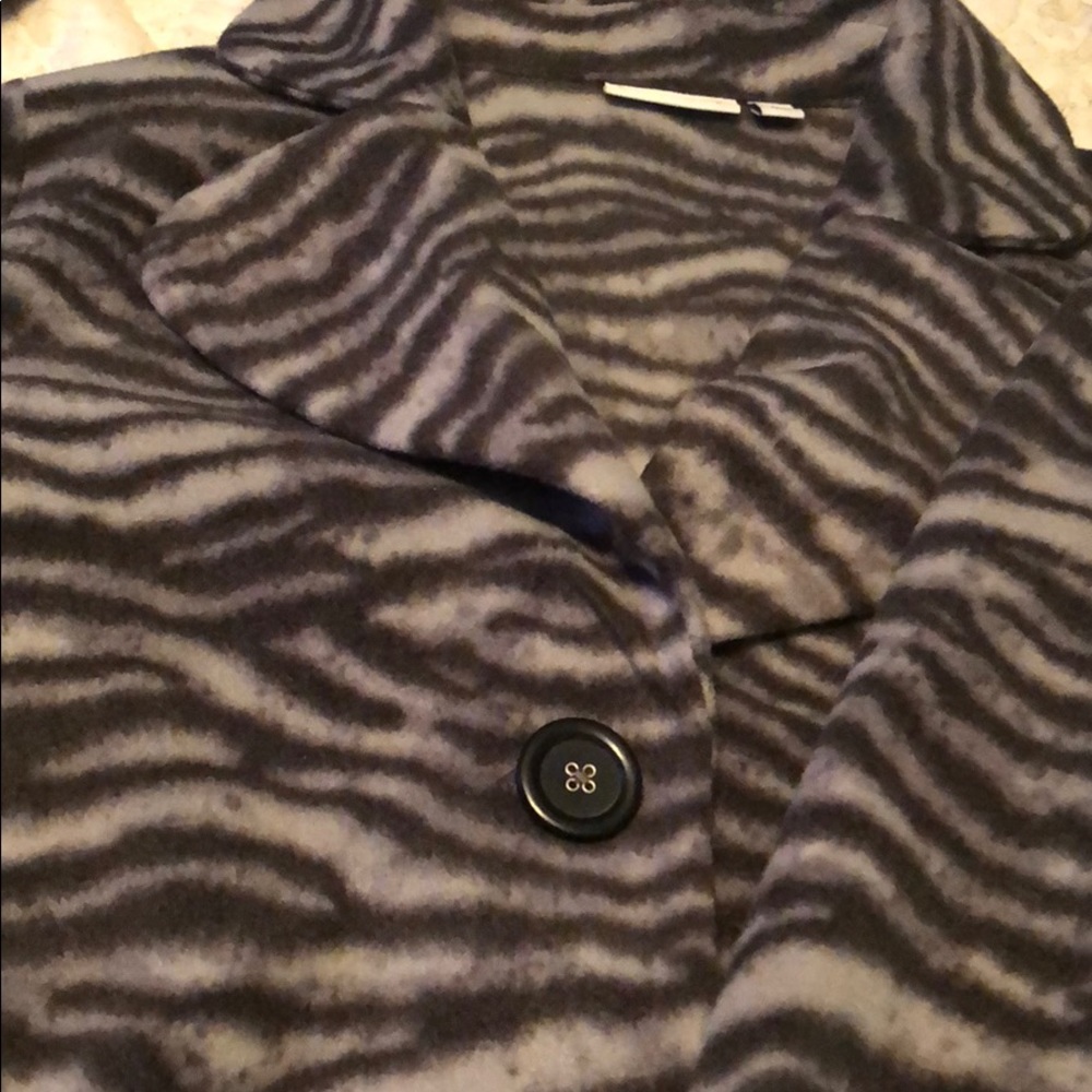 Animal print fleece jacket